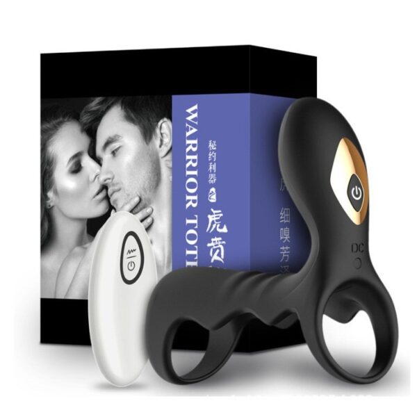 Tiger Rune Vibrating Delay Cock Ring – Remote-Controlled Stamina Ring for Couples' Pleasure