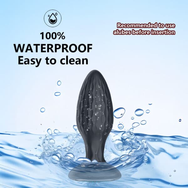 Waterwave Light-Up Inflatable Anal Plug | Rotating Self-Inflating Prostate Massager for Men & Unisex Anal Stimulation