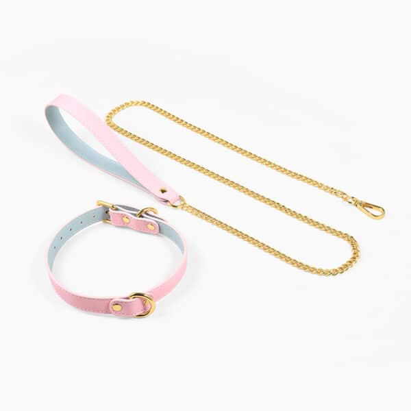 SM Training Collar with Leash – K9 Pet Play Restraint BDSM Gear for Dominant Submissive Roleplay - Image 2