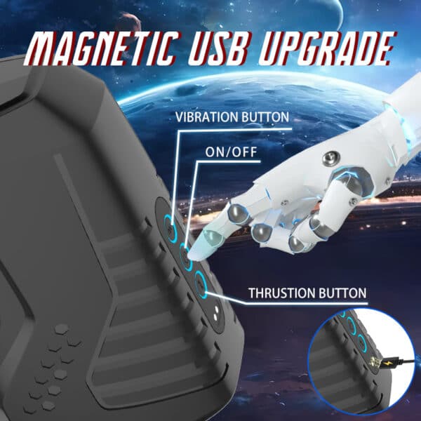 Space Capsule Automatic Thrusting & Vibrating Male Masturbator – Realistic Vagina Stroker for Deep Stimulation - Image 3