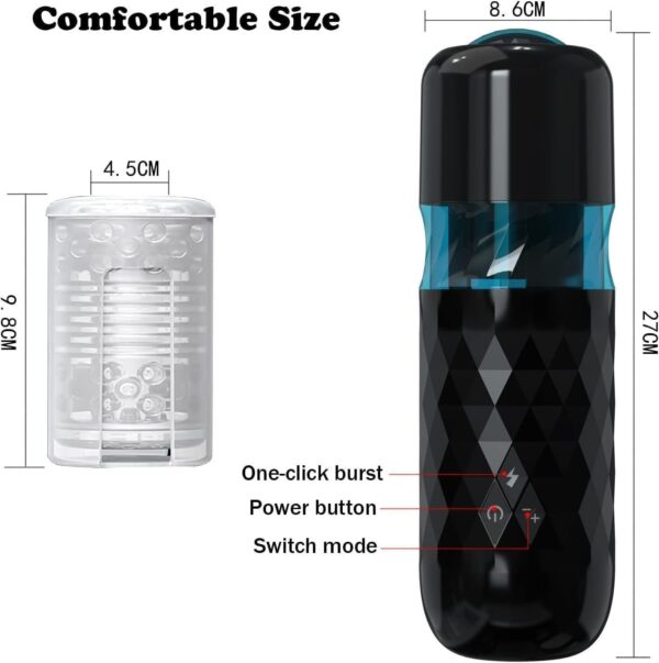 Galaxy Thrusting & Rotating Male Masturbator with Moaning – Space-Themed Stroker for Deep Pleasure - Image 4