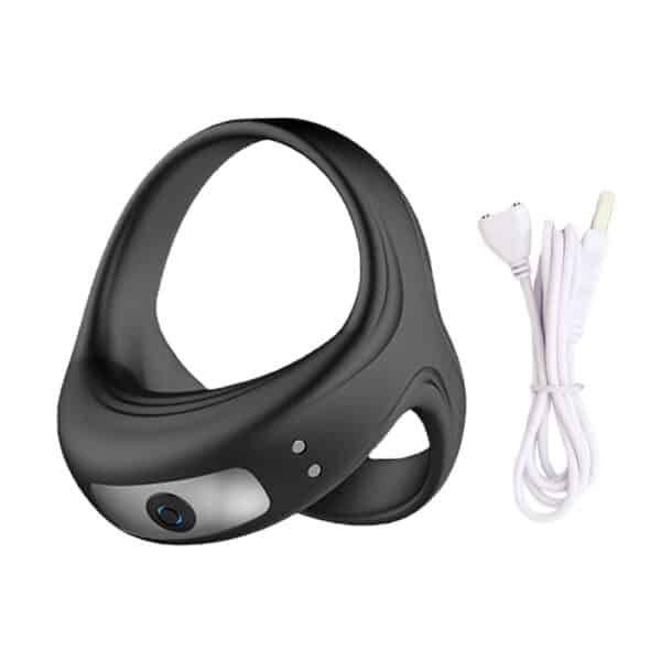 Triangular Vibrating Cock Ring – USB Rechargeable Delay Ring with Massage Function for Male Stamina and Pleasure - Image 4