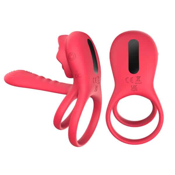 TanHua 2nd Gen Rose Locking Cock Ring – Dual Motor Couples Vibrating Stimulation for Male Endurance and Shared Pleasure - Image 4