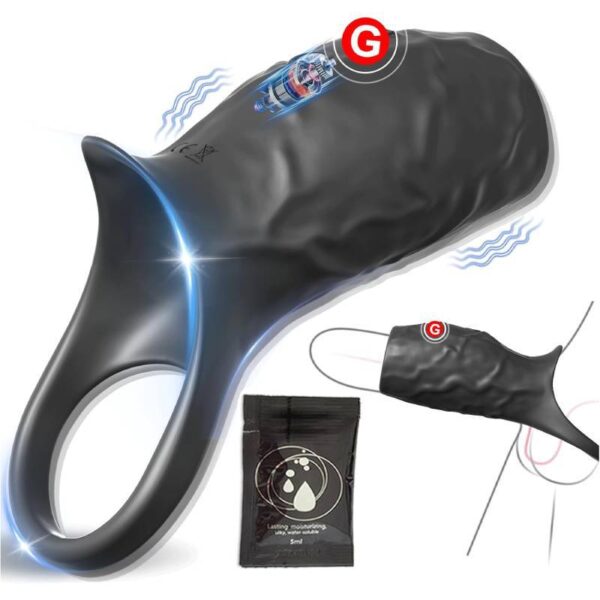Wolf Battle Vibration Locking Cock Ring – Male Performance Trainer & Couples' Shared Stimulation for Delay and Pleasure - Image 4
