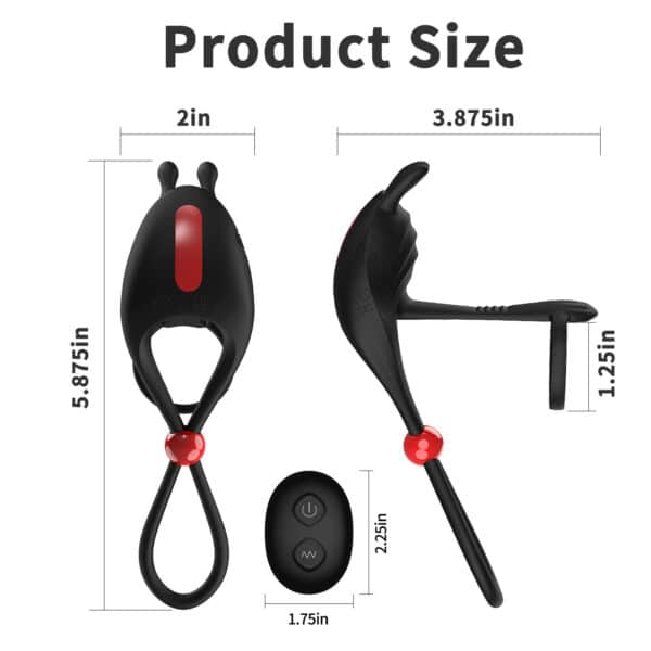 Achi 2nd Gen Remote-Controlled Wearable Locking Cock Ring – Vibrating Penis Trainer for Male Endurance and Performance - Image 3