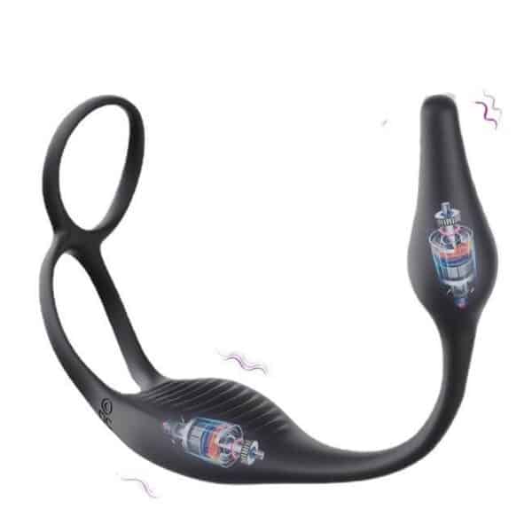 Achi 3rd Gen Locking Cock Ring with Remote-Controlled Prostate Vibrator – Dual Stimulation Massage Toy for Male Performance - Image 4
