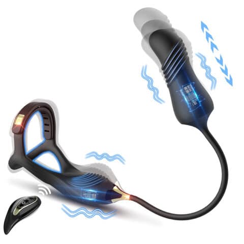 Ring King 4th Gen Vibrating Ring – Wireless Remote-Controlled Electric Vibrator for Couples' Shared Stimulation and Pleasure Massage