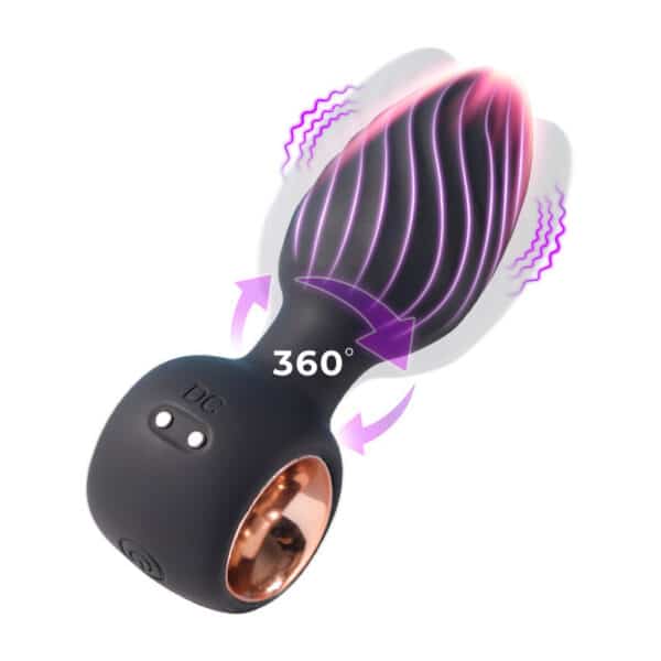 Remote-Control Rotating & Thrusting Anal Plug Massager for Men & Women | Aisila Series - Image 4