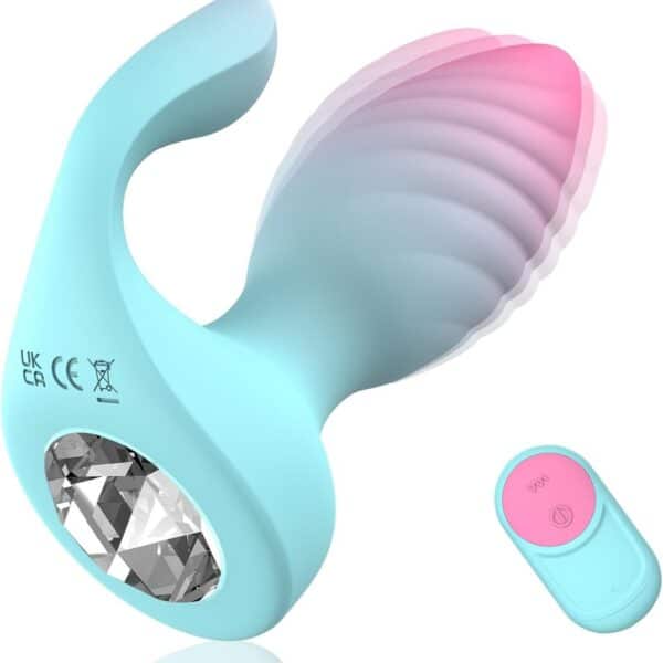 Diamond Remote-Controlled Vibrating Anal Plug | Wireless Butt Plug Massager for Men & Women - Image 4