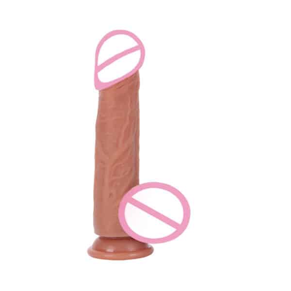 Realistic Electric Thrusting Silicone Dildo – Vibrating & Adjustable Female Vibrator for Ultimate Pleasure - Image 6