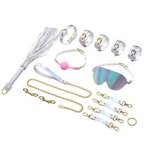 Leather BDSM Bondage Kit – Wholesale Restraint Set for Adults with Storage Bag & Disciplinary Tools