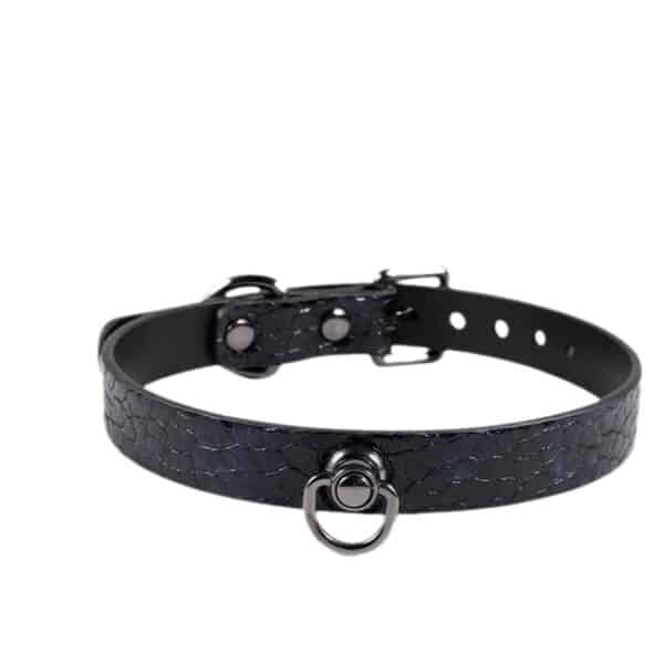 Premium Leather BDSM Bell Collar – Adjustable Fetish Neck Strap with Leash for K9 Roleplay & Sensory Bondage - Image 5