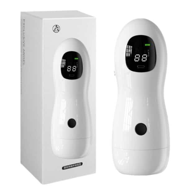 Smart USB Rechargeable Male Masturbator with LCD Display & Suction – Portable Stroker for Intense Pleasure - Image 4